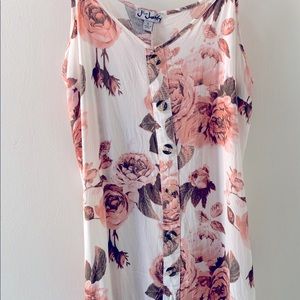 J for Justify White floral Romper